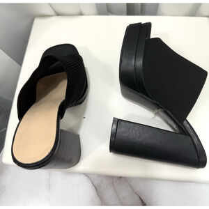 Black Platform Wedge Slide Sandal Women’s 36 US Size 5.5 Unbranded